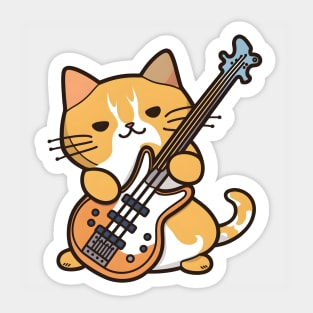 Cat Rickenbacker Bass Sticker